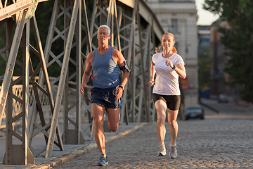 Image showing couple jogging