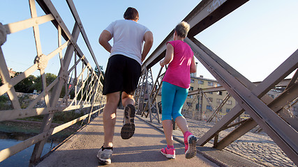 Image showing couple jogging