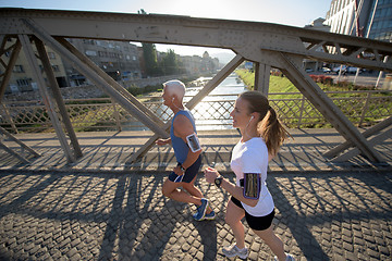 Image showing couple jogging