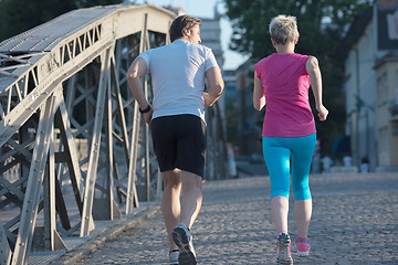 Image showing couple jogging