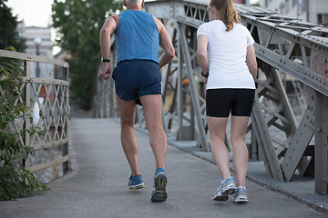 Image showing couple jogging