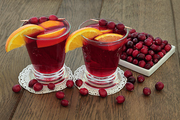 Image showing Cranberry and Orange Health Drink