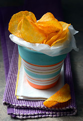 Image showing Paprika Potato Chips 