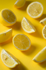 Image showing Fresh lemon slices 