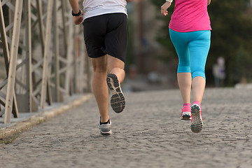 Image showing couple jogging