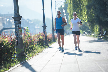 Image showing couple jogging