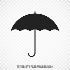 Image showing Safety vector Umbrella icon. Modern flat design.