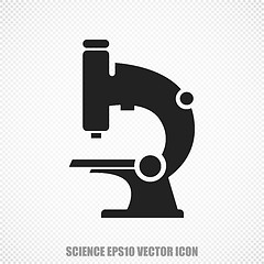 Image showing Science vector Microscope icon. Modern flat design.