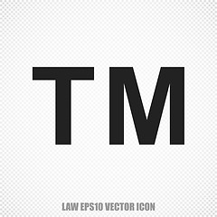 Image showing Law vector Trademark icon. Modern flat design.