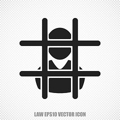 Image showing Law vector Criminal icon. Modern flat design.