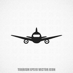 Image showing Tourism vector Aircraft icon. Modern flat design.