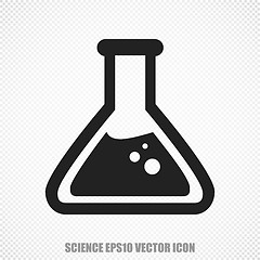 Image showing Science vector Flask icon. Modern flat design.