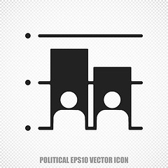 Image showing Political vector Election icon. Modern flat design.