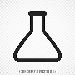 Image showing Science vector Flask icon. Modern flat design.