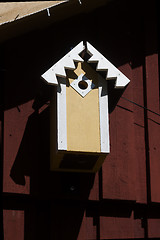 Image showing yellow birdhouse