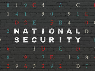 Image showing Security concept: National Security on wall background