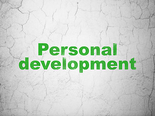 Image showing Learning concept: Personal Development on wall background