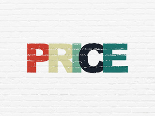 Image showing Advertising concept: Price on wall background