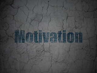 Image showing Finance concept: Motivation on grunge wall background
