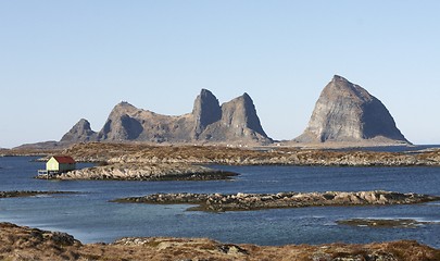 Image showing Mountain in the sea