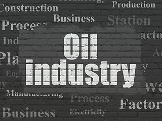 Image showing Industry concept: Oil Industry on wall background
