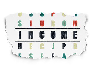 Image showing Finance concept: Income in Crossword Puzzle