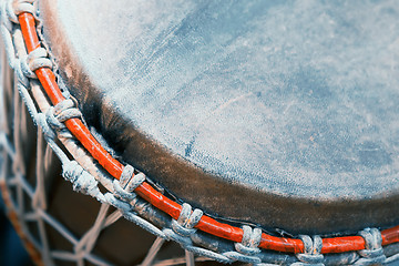 Image showing Bongo drum closeup