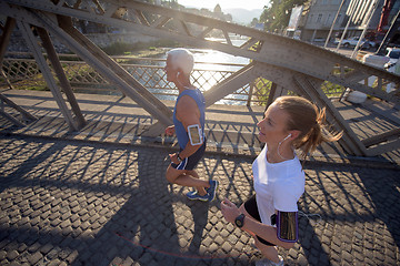 Image showing couple jogging