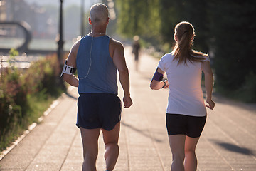 Image showing couple jogging