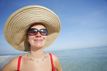 Image showing Funny Beach Face