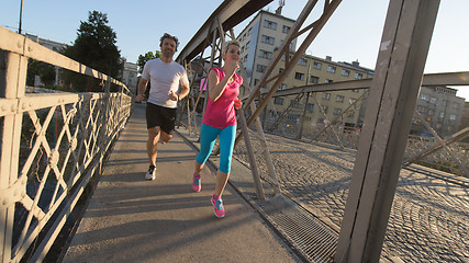 Image showing couple jogging