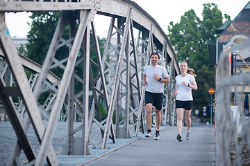 Image showing couple jogging