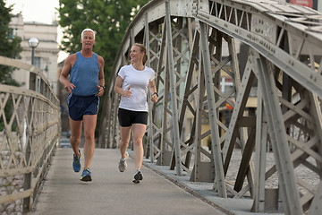 Image showing couple jogging