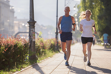 Image showing couple jogging