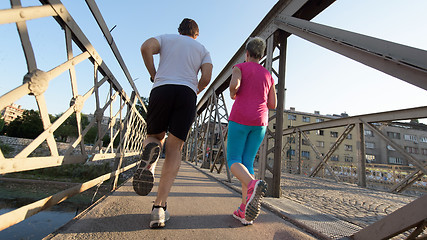 Image showing couple jogging