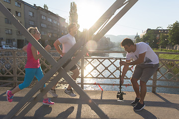 Image showing couple jogging