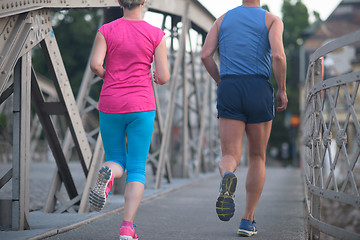 Image showing couple jogging