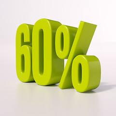 Image showing Percentage sign, 60 percent