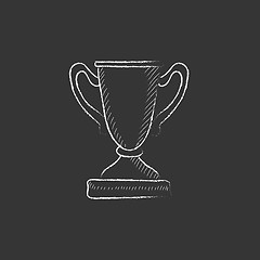 Image showing Trophy. Drawn in chalk icon.