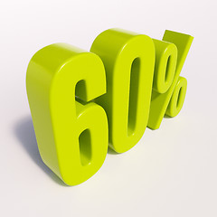 Image showing Percentage sign, 60 percent