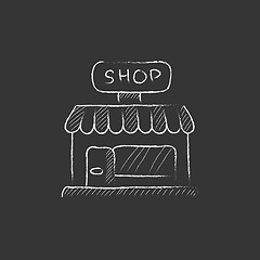 Image showing Shop. Drawn in chalk icon.