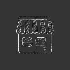 Image showing Shop. Drawn in chalk icon.