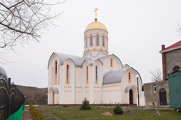 Image showing Varvarovka, Russia - March 15, 2016: at the Church of Great Martyr Barbara View Varvarovka in the village, a suburb of Anapa, Krasnodar Krai