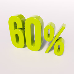 Image showing Percentage sign, 60 percent