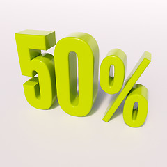 Image showing Percentage sign, 50 percent