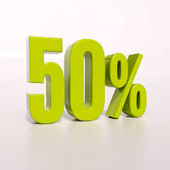 Image showing Percentage sign, 50 percent