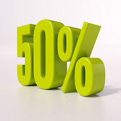 Image showing Percentage sign, 50 percent