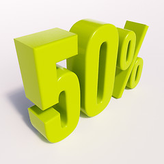 Image showing Percentage sign, 50 percent