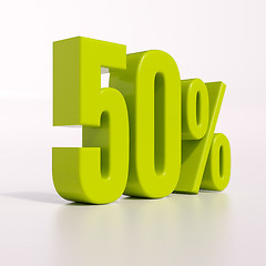 Image showing Percentage sign, 50 percent