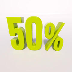 Image showing Percentage sign, 50 percent